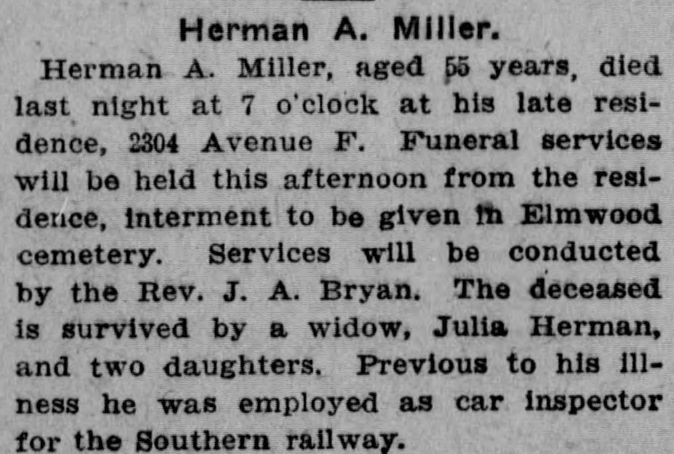 Herman A. Miller obituary